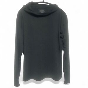 ATHLETA UPTEMPO II HOODIE SWEATSHIRT BLACK /DARK GRAY Sz Medium